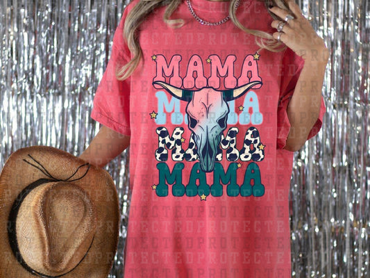 MAMA COW SKULL MATCHING - DTF TRANSFERS