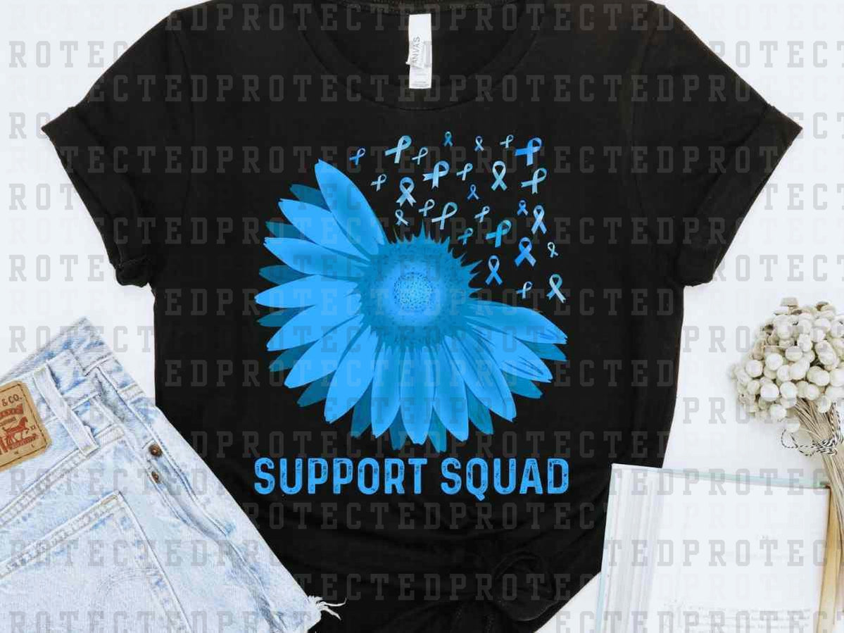 SUPPORT SQUAD BLUE RIBBON - DTF TRANSFER