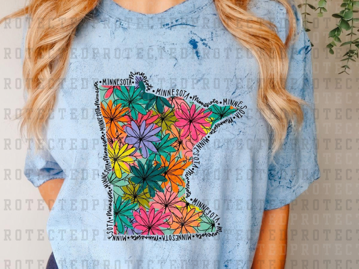 FLORAL STATES *ADULT SIZES* - DTF TRANSFER