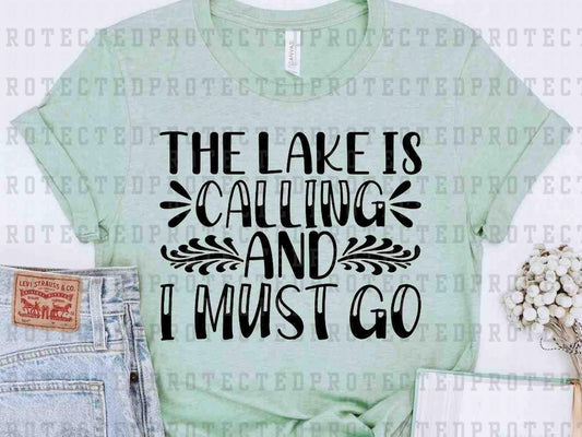 THE LAKE IS CALLING *SINGLE COLOR* - DTF TRANSFER