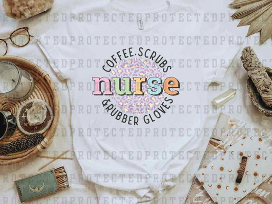 COFFEE SCRUBS NURSE - DTF TRANSFER