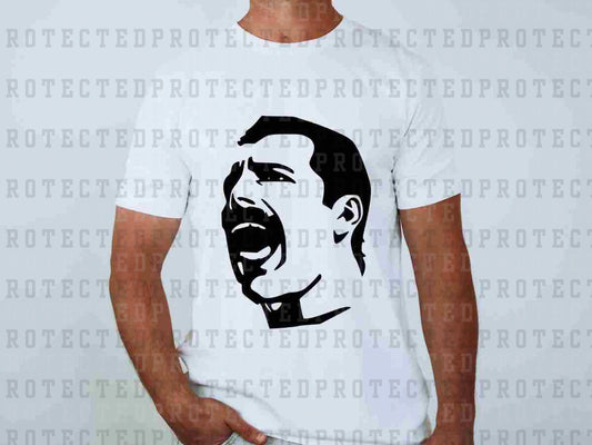 FREDDY MERCURY *SINGLE COLOR* - DTF TRANSFER