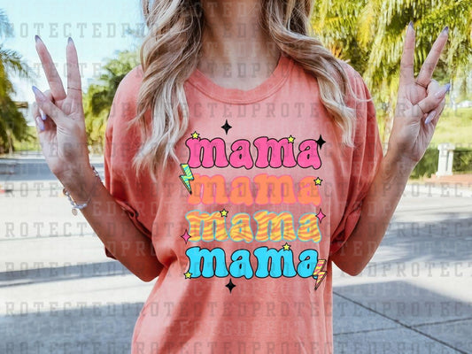 MAMA NEON SMILEY MATCHING - DTF TRANSFERS