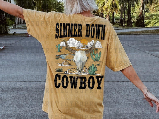 SIMMER DOWN COWBOY - DTF TRANSFER