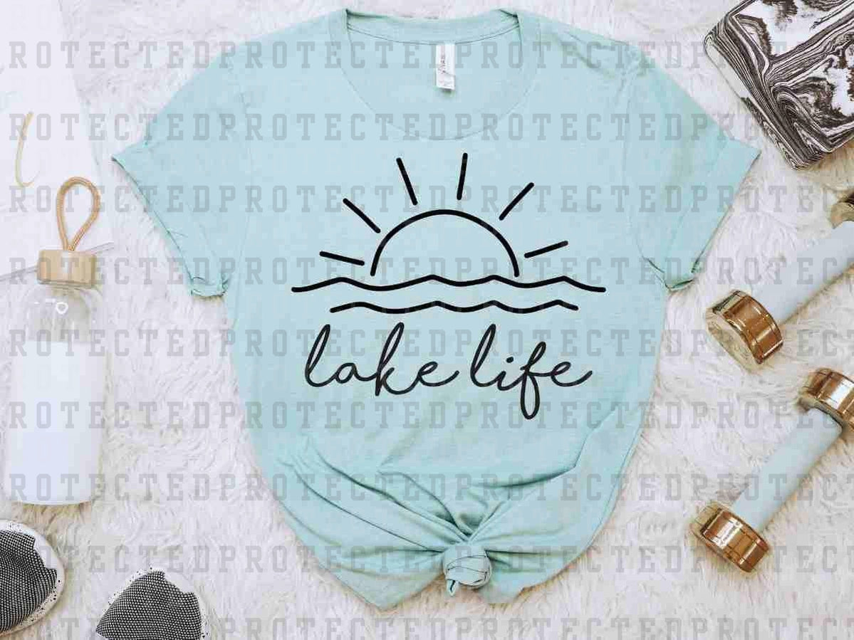 LAKE LIFE SUN *SINGLE COLOR* - DTF TRANSFER