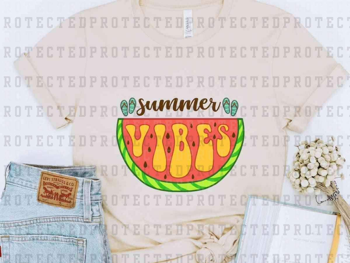 SUMMER VIBES WATERMELON - DTF TRANSFER