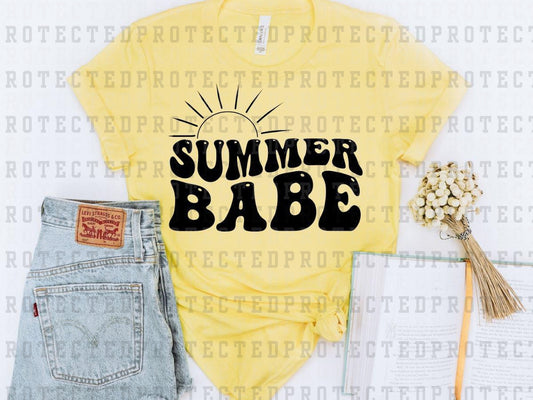 SUMMER BABE *SINGLE COLOR* - DTF TRANSFER