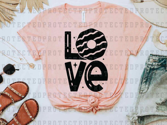 LOVE STACKED COOKIE *SINGLE COLOR* - DTF TRANSFER