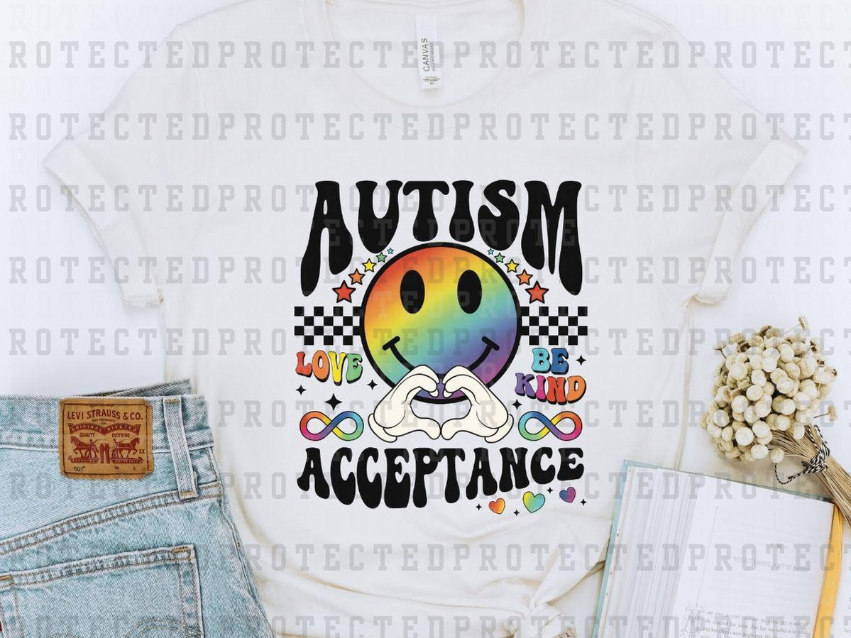 AUTISM ACCEPTANCE RAINBOW - DTF TRANSFER