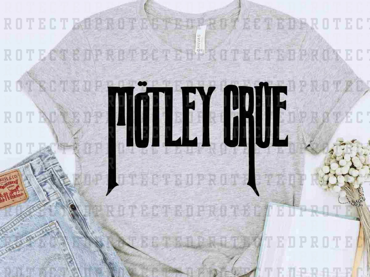 MOTLEY CRUE *SINGLE COLOR* - DTF TRANSFER