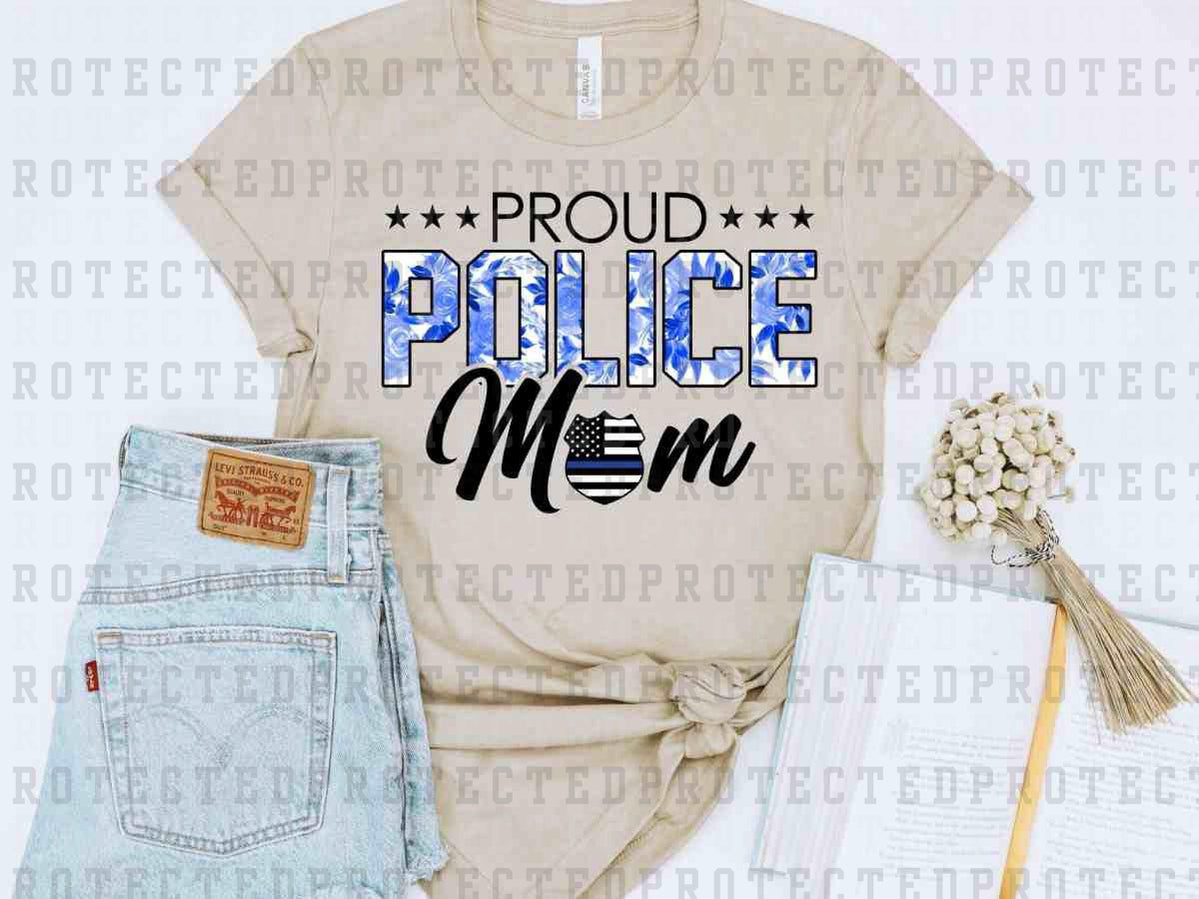 PROUD POLICE MOM - DTF TRANSFER