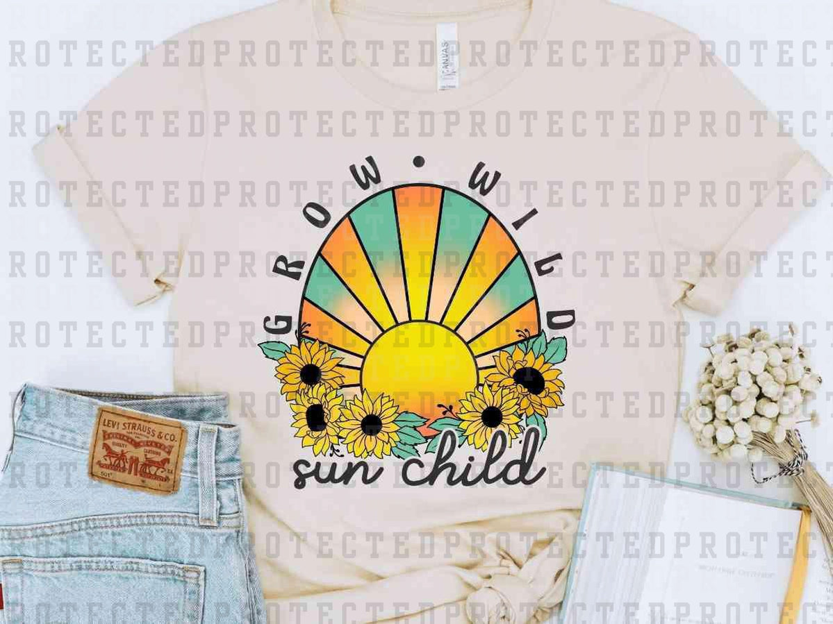 GROW WILD SUN CHILD - DTF TRANSFER