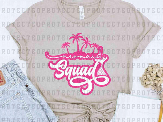 MERMAID SQUAD PALM TREE - DTF TRANSFER