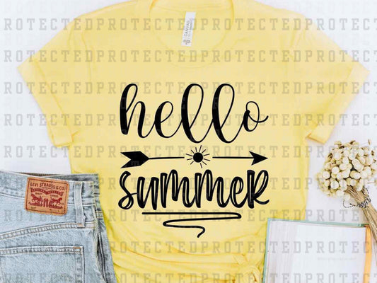 HELLO SUMMER *SINGLE COLOR* - DTF TRANSFER