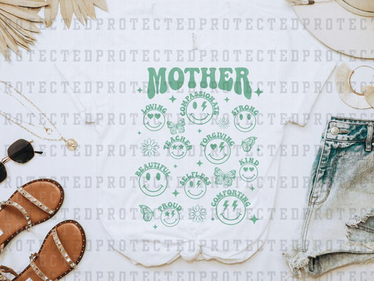 MOTHER SMILEY *SINGLE COLOR* - DTF TRANSFER