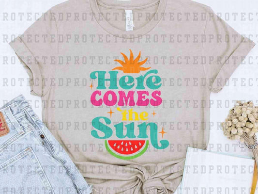 HERE COMES THE SUN WATERMELON - DTF TRANSFER