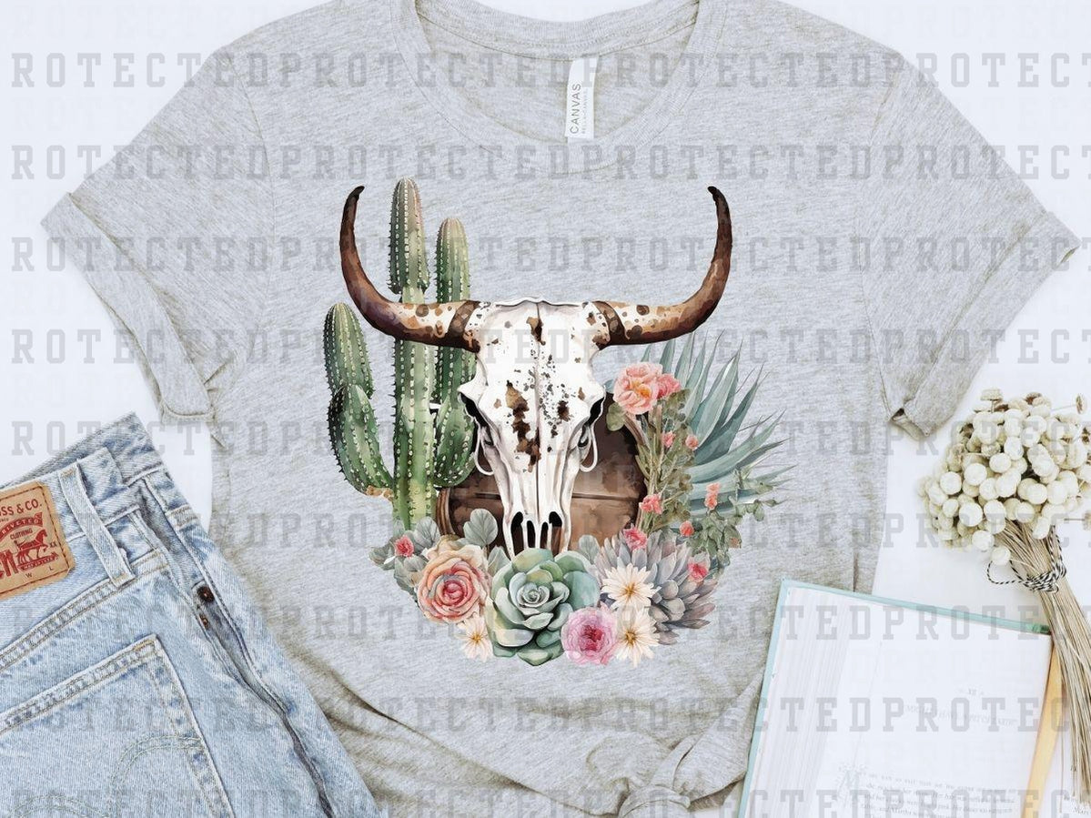 CACTUS COW SKULL - DTF TRANSFER