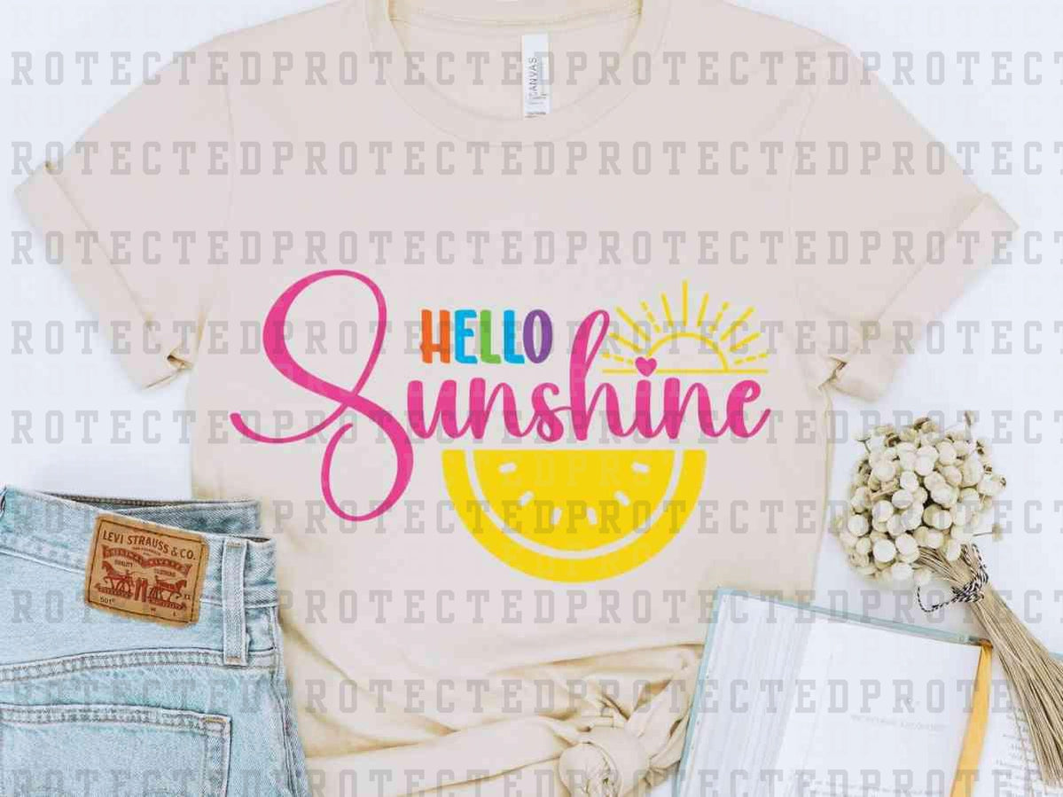 HELLO SUNSHINE LEMON - DTF TRANSFER