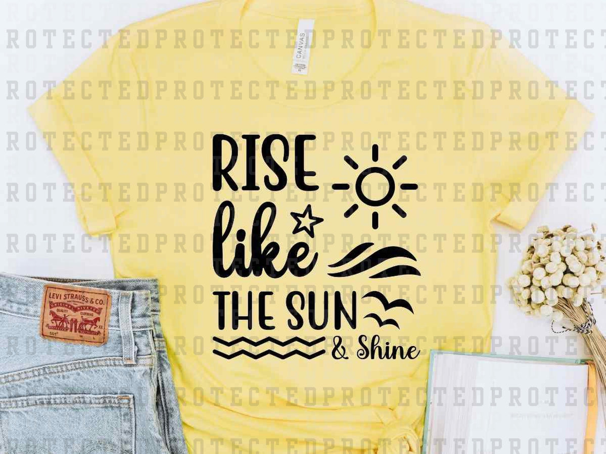 SUN & SHINE *SINGLE COLOR* - DTF TRANSFER