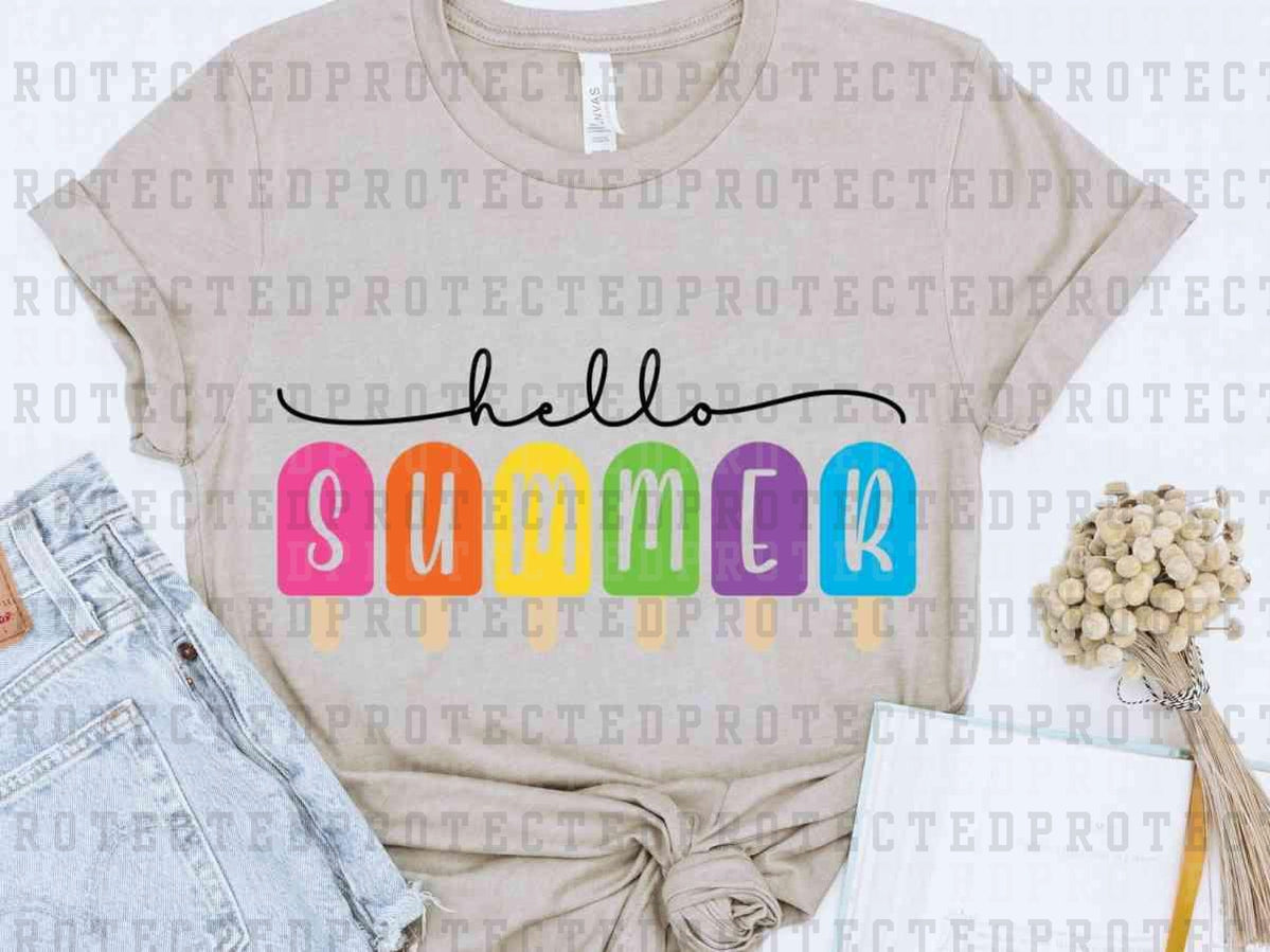 HELLO SUMMER - DTF TRANSFER