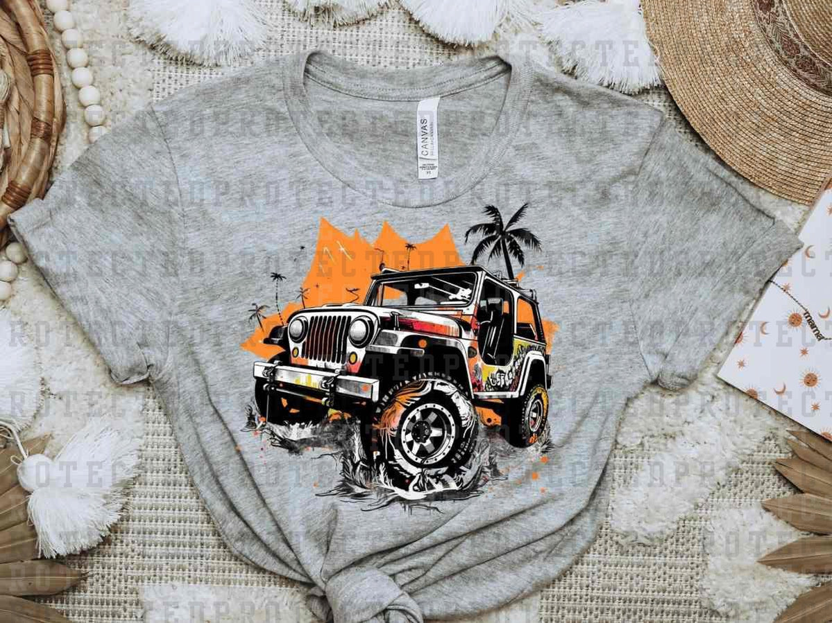 ORANGE JEEP - DTF TRANSFER