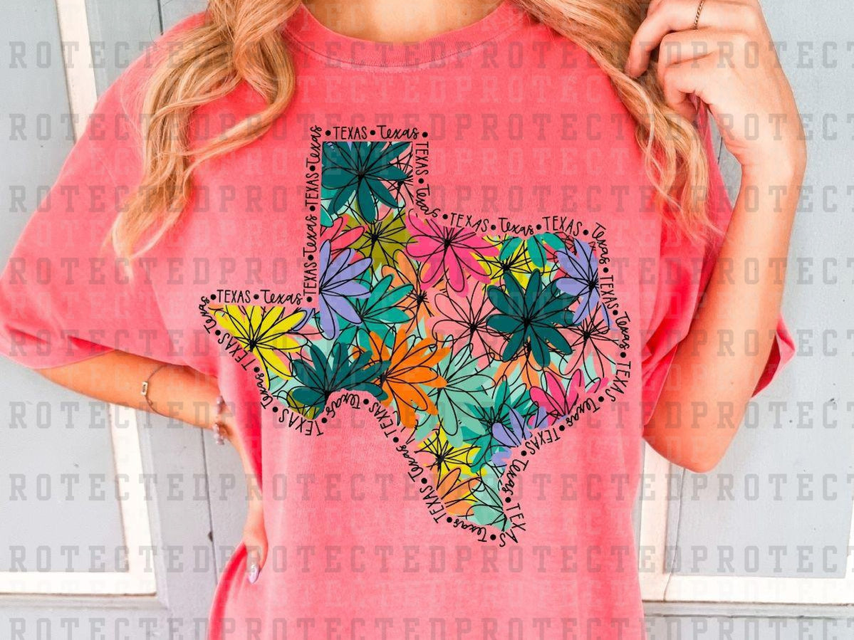 FLORAL STATES *ADULT SIZES* - DTF TRANSFER