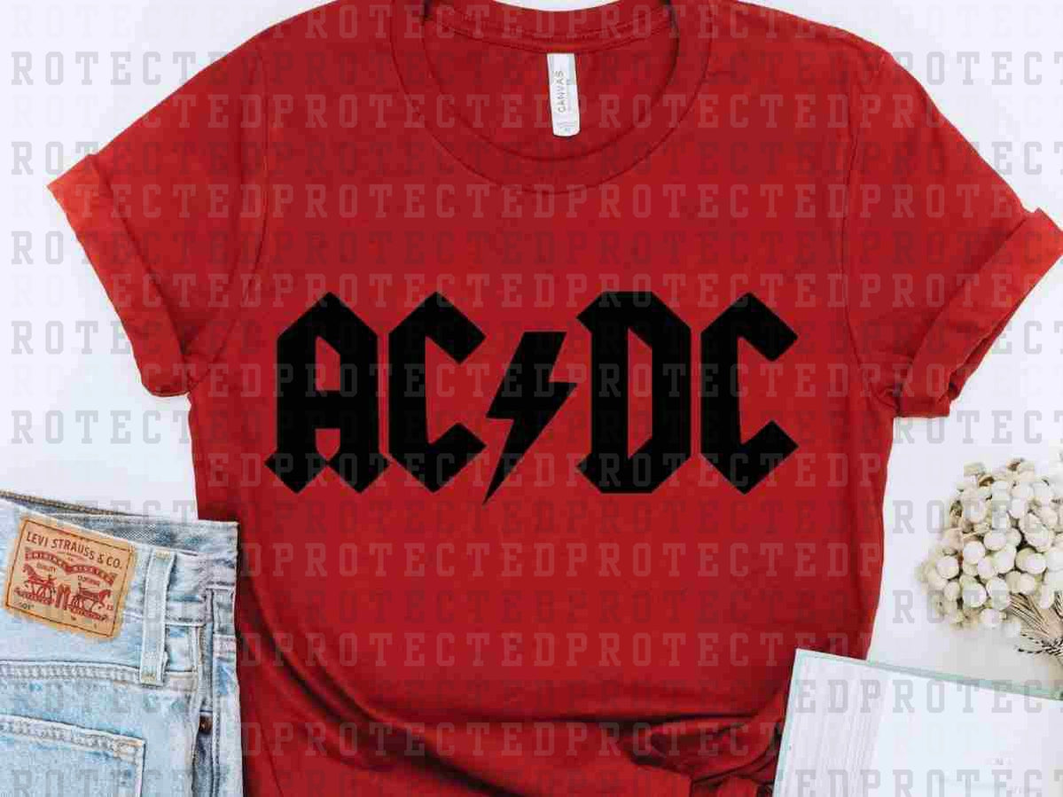 ACDC *SINGLE COLOR* - DTF TRANSFER