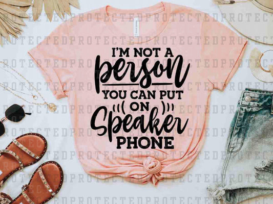 SPEAKER PHONE *SINGLE COLOR* - DTF TRANSFER