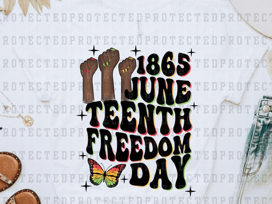 1865 JUNETEENTH FREEDOM DAY - BLACK - DTF TRANSFER