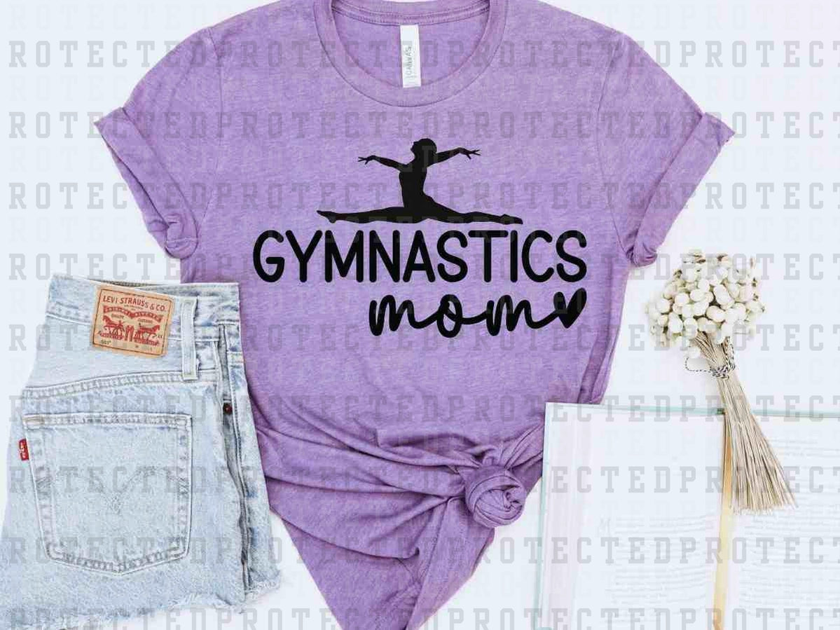 GYMNASTICS MOM *SINGLE COLOR* - DTF TRANSFER