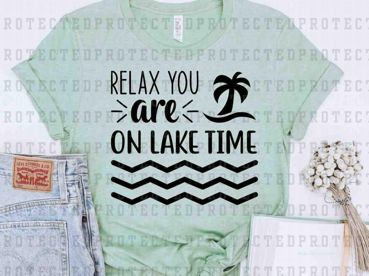 LAKE TIME *SINGLE COLOR* - DTF TRANSFER