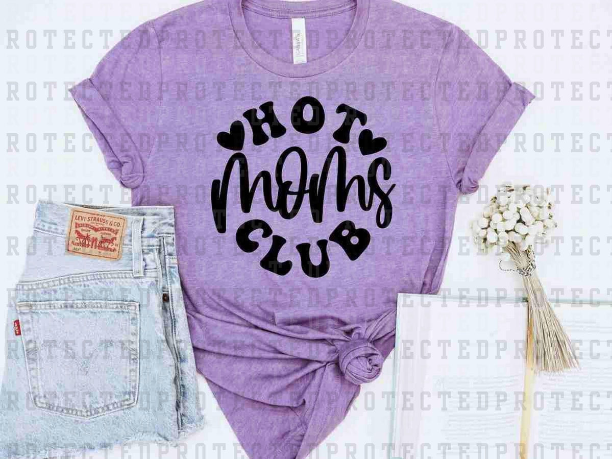 HOT MOM CLUB *SINGLE COLOR* - DTF TRANSFER