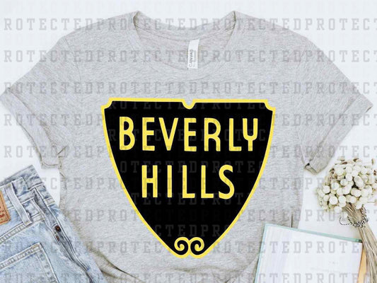 BEVERLY HILLS YELLOW  - DTF TRANSFER