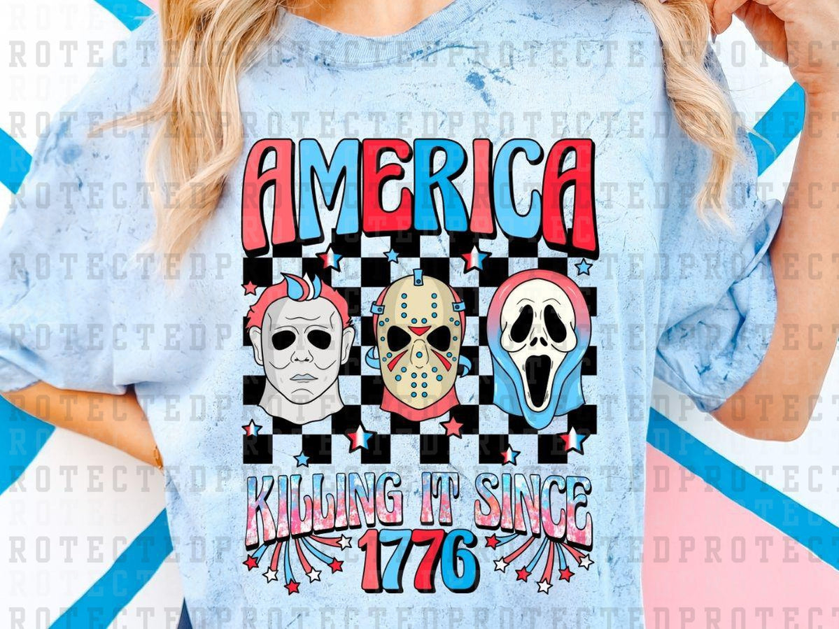 AMERICA KILLING IT SINCE 1776 VILLAINS - DTF TRANSFER