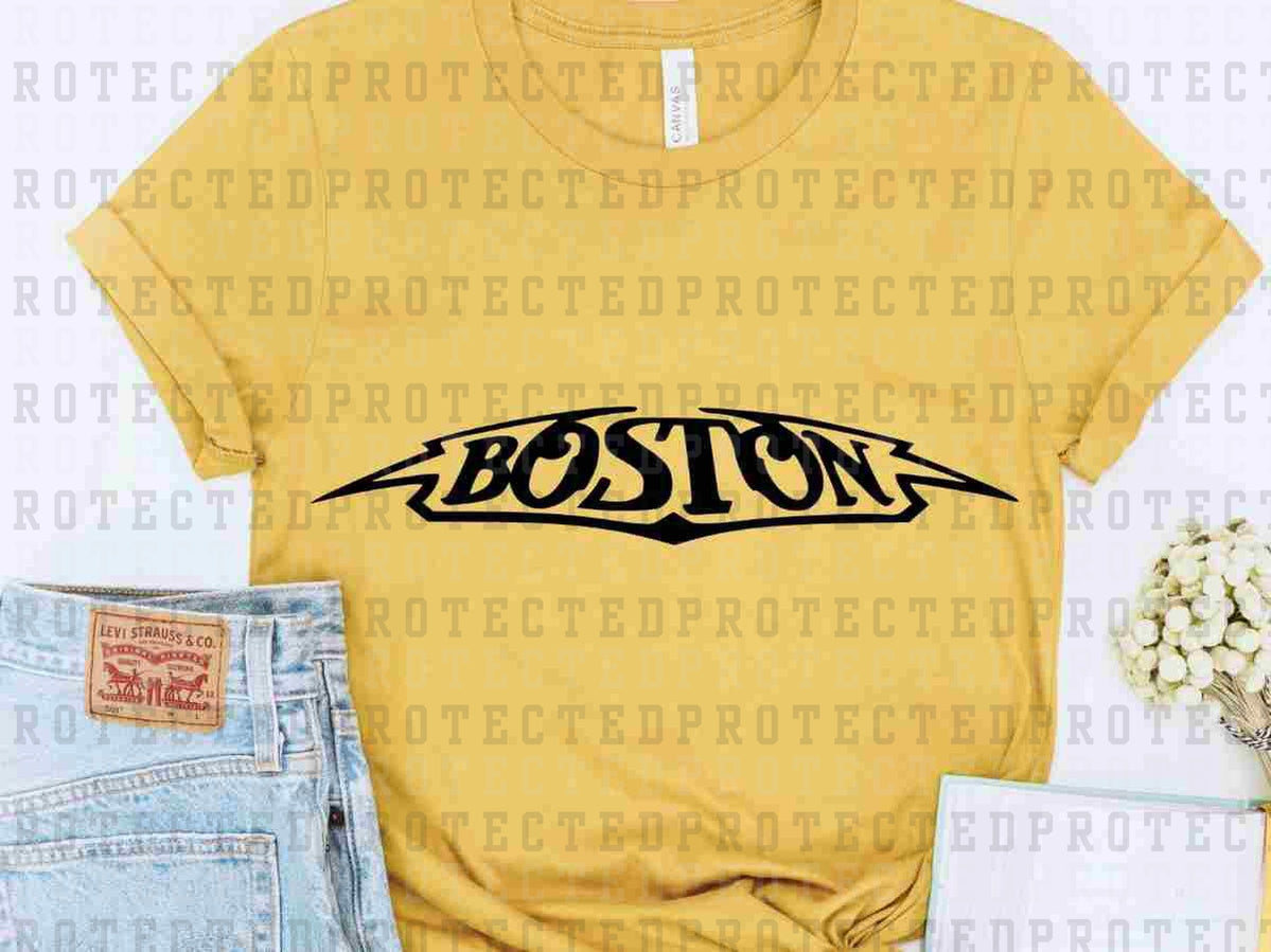 BOSTON *SINGLE COLOR* - DTF TRANSFER