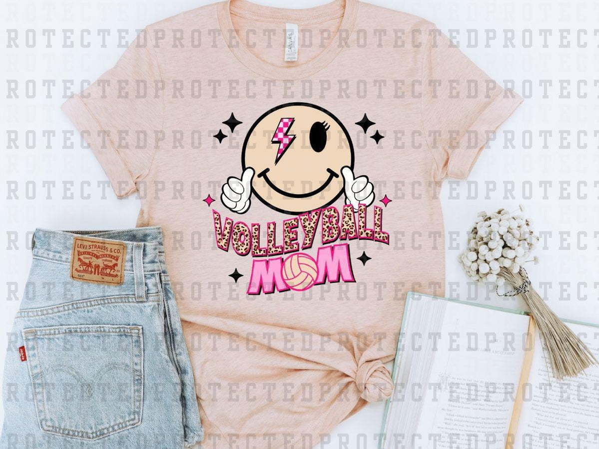 VOLLEYBALL MOM SMILEY - DTF TRANSFER