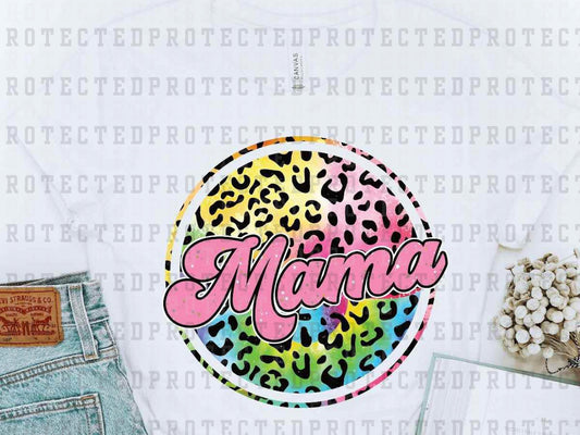 MAMA RAINBOW LEOPARD - DTF TRANSFER