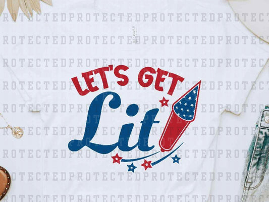 LET'S GET LIT - DTF TRANSFER