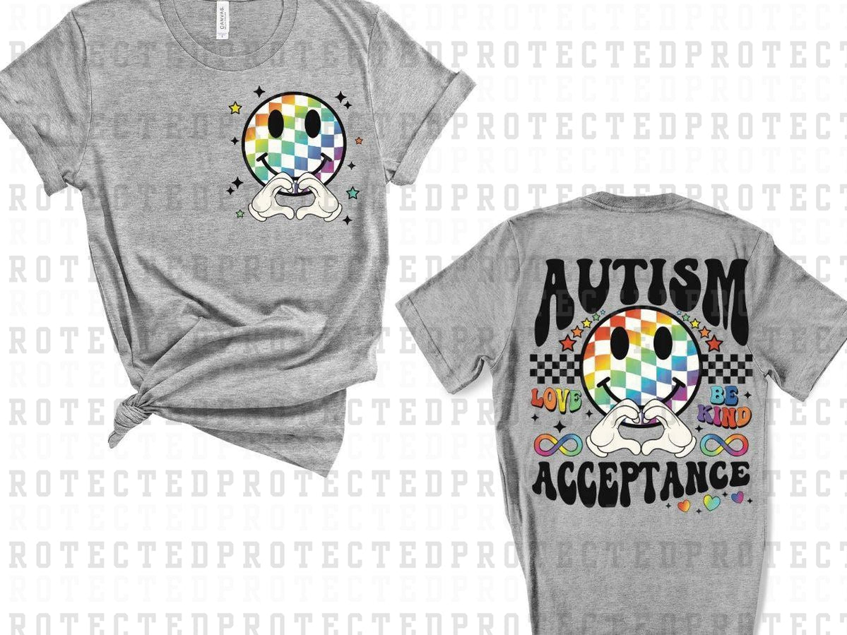 AUTISM ACCEPTANCE (POCKET/BACK)- DTF TRANSFER