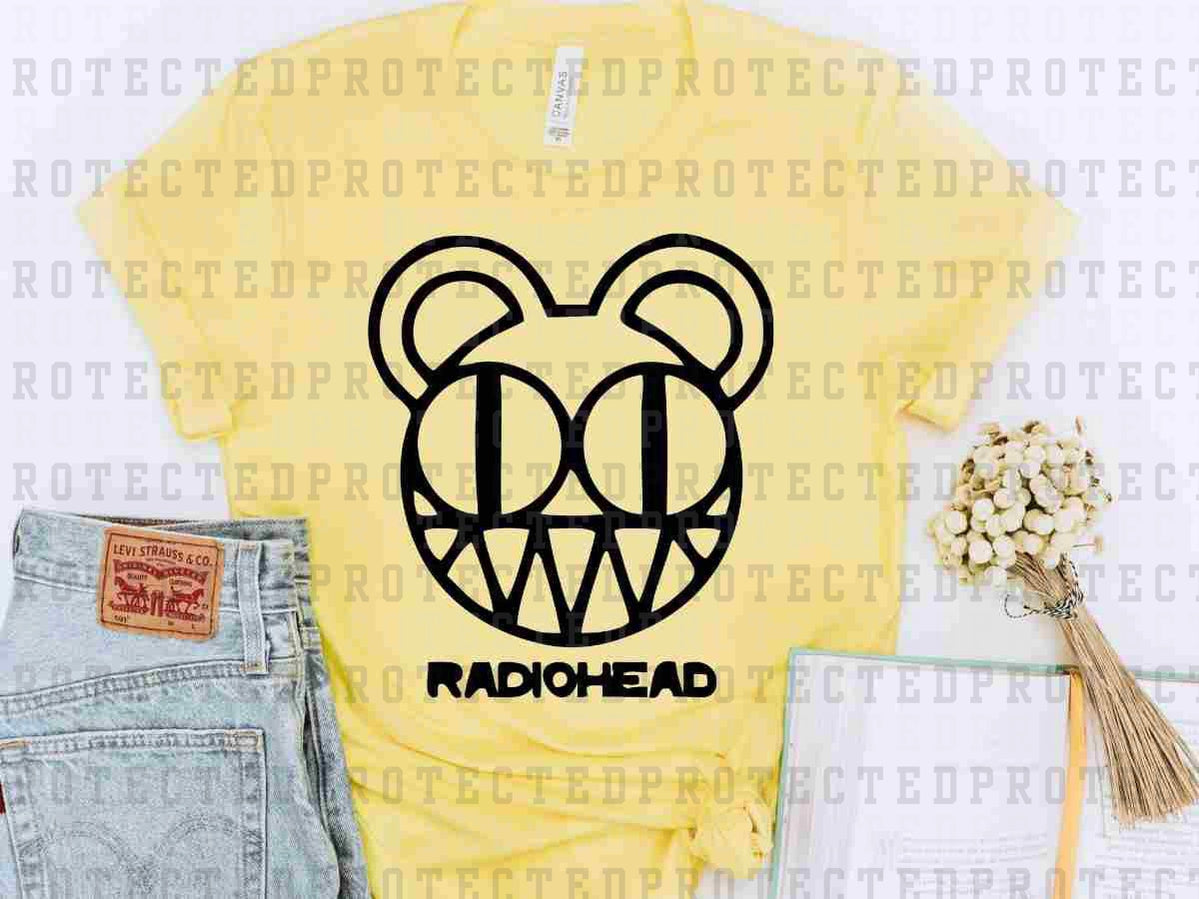 RADIO HEAD *SINGLE COLOR* - DTF TRANSFER