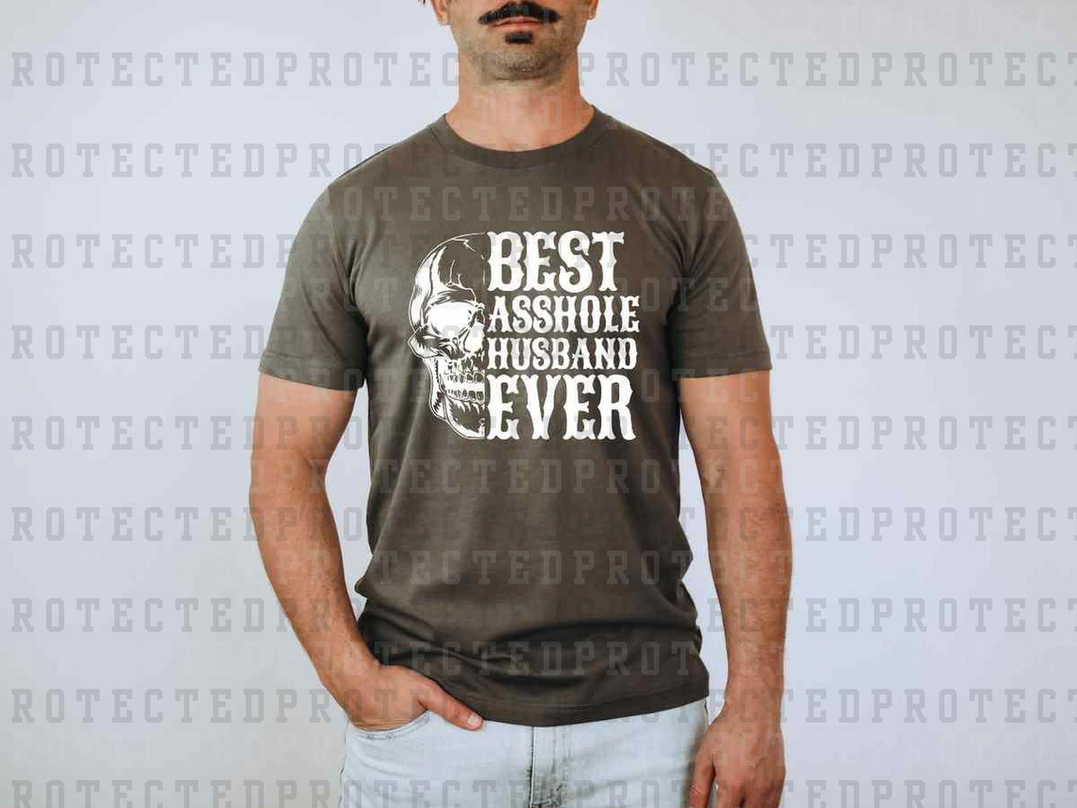 BEST ASSHOLE HUSBAND *SINGLE COLOR* - DTF TRANSFER