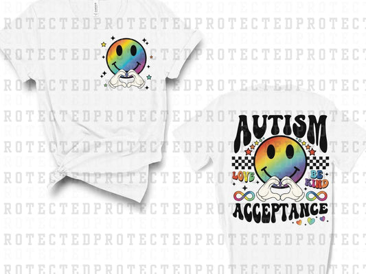 AUTISM ACCEPTANCE(POCKET/BACK)- DTF TRANSFER