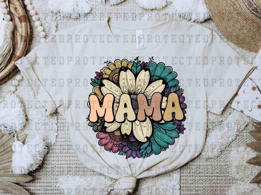 MAMA JEWEL TONE FLORAL - DTF TRANSFER