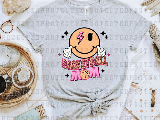 BASKETBALL MOM SMILEY - DTF TRANSFER