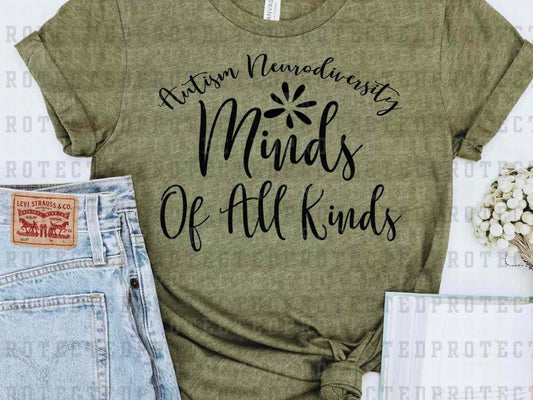 MINDS OF ALL KINDS *SINGLE COLOR* - DTF TRANSFER