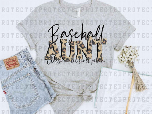 BASEBALL AUNT LEOPARD - DTF TRANSFER