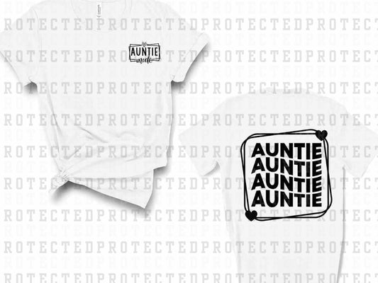 AUNTIE MODE *SINGLE COLOR*(POCKET/BACK)- DTF TRANSFER