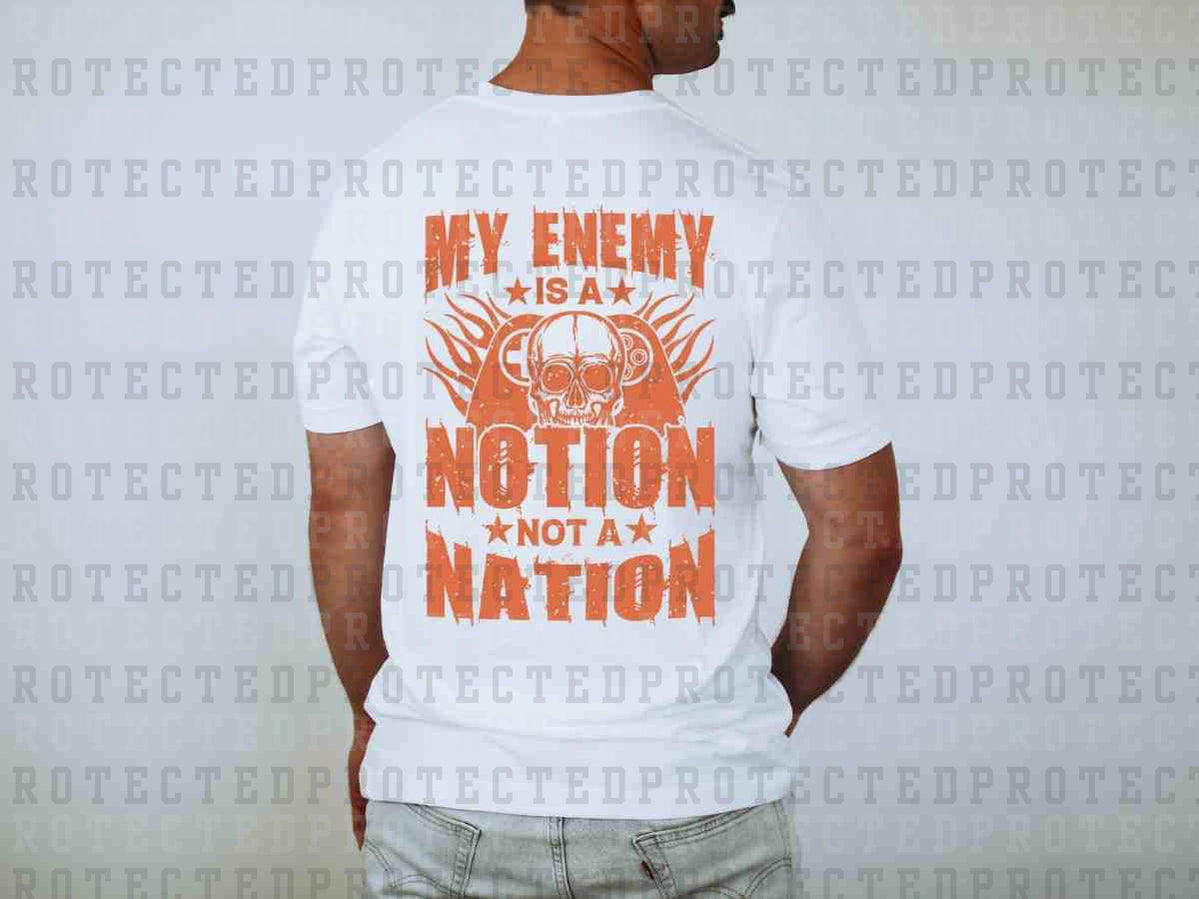 NOTION NOT A NATION *SINGLE COLOR* - DTF TRANSFER