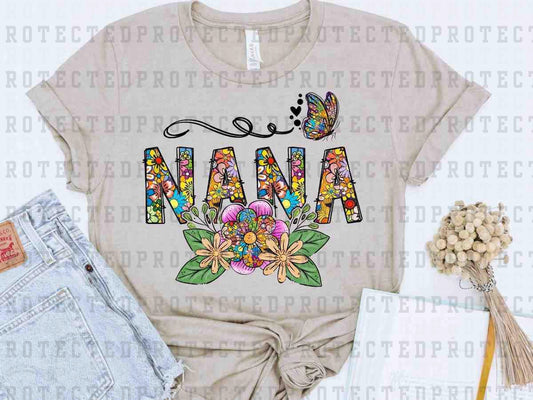 FLORAL NANA BUTTERFLY - DTF TRANSFER