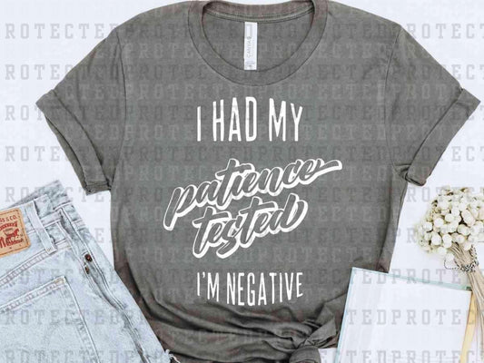 I'M NEGATIVE *SINGLE COLOR* - DTF TRANSFER